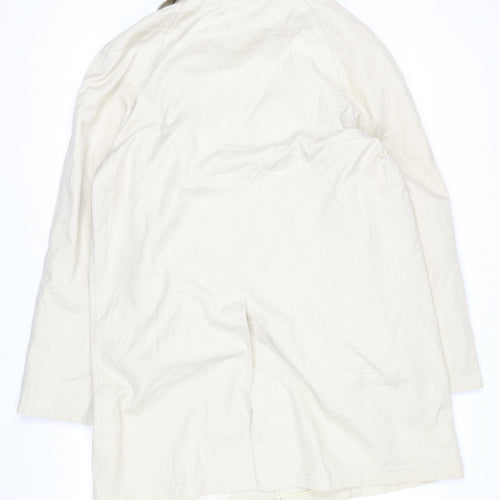 Campus Men's Beige 38 Rain Coat Water Resistant Lined Cotton Outerwear