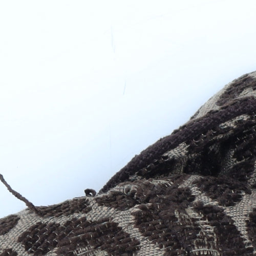BKE Womens Brown Leopard Print Pea Coat Medium Double Breasted Autumn