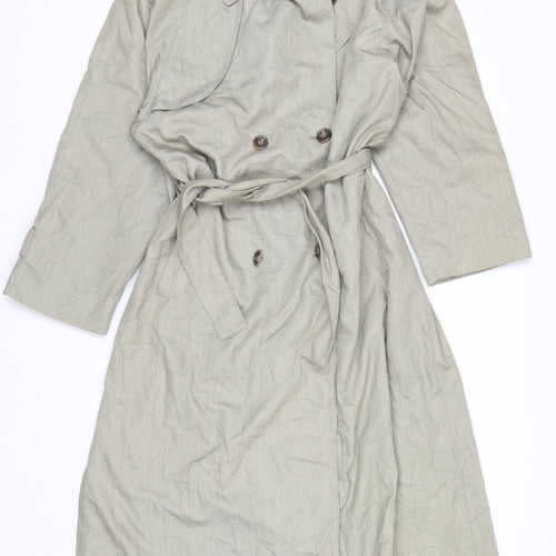 Towne from London Fog Womens Beige Trench Coat Size 8 Belted Classic Style