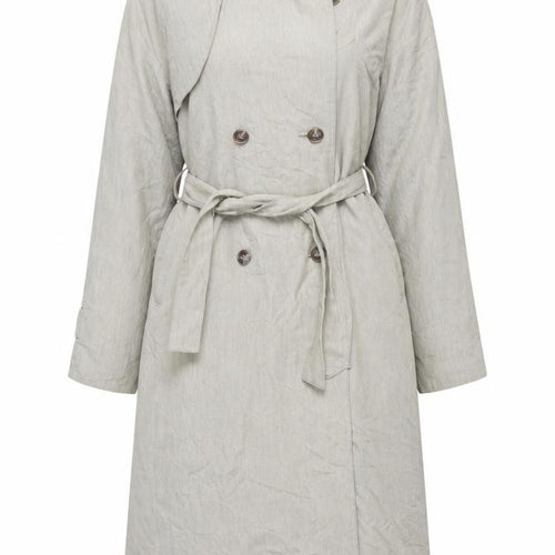 Towne from London Fog Womens Beige Trench Coat Size 8 Belted Classic Style