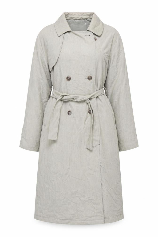 Towne from London Fog Womens Beige Trench Coat Size 8 Belted Classic Style