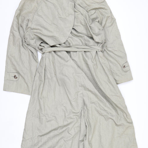 Towne from London Fog Womens Beige Trench Coat Size 8 Belted Classic Style