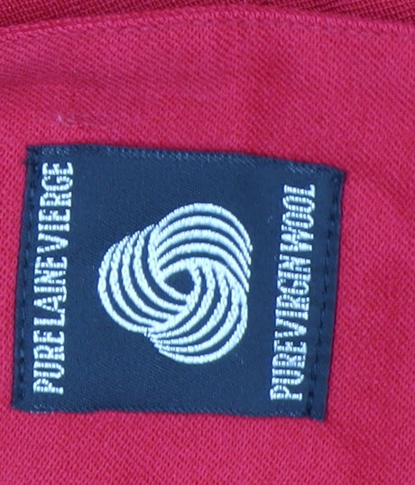 Fitting Image Petites Red Pure New Wool Blazer Womens Size 10 Classic Fit