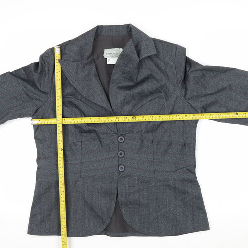Pantry Bay Petite Women’s Grey Pinstripe Stretch Suit Jacket M