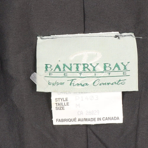 Pantry Bay Petite Women’s Grey Pinstripe Stretch Suit Jacket M