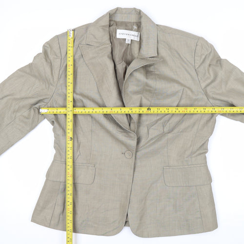 Jones New York Suit Beige Women's Size 10 Single-Breasted Blazer