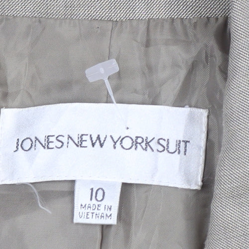 Jones New York Suit Beige Women's Size 10 Single-Breasted Blazer