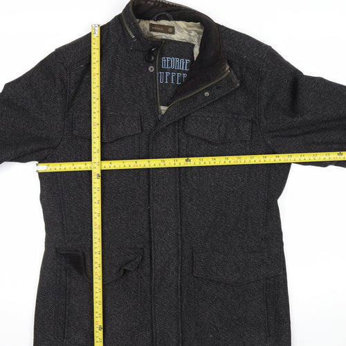 Saint George by Duffer Men’s Grey Wool Tweed Field Jacket Small