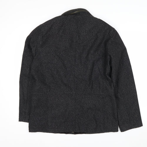 Saint George by Duffer Men’s Grey Wool Tweed Field Jacket Small