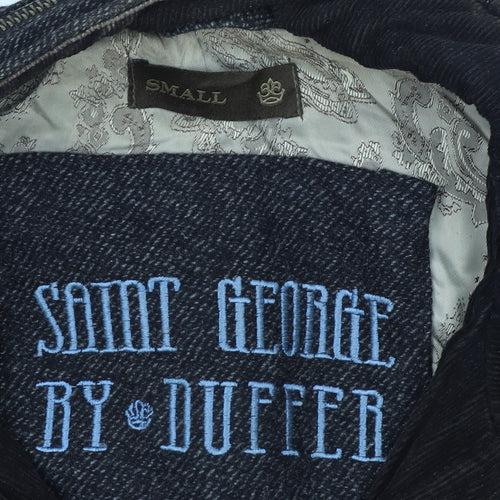 Saint George by Duffer Men’s Grey Wool Tweed Field Jacket Small