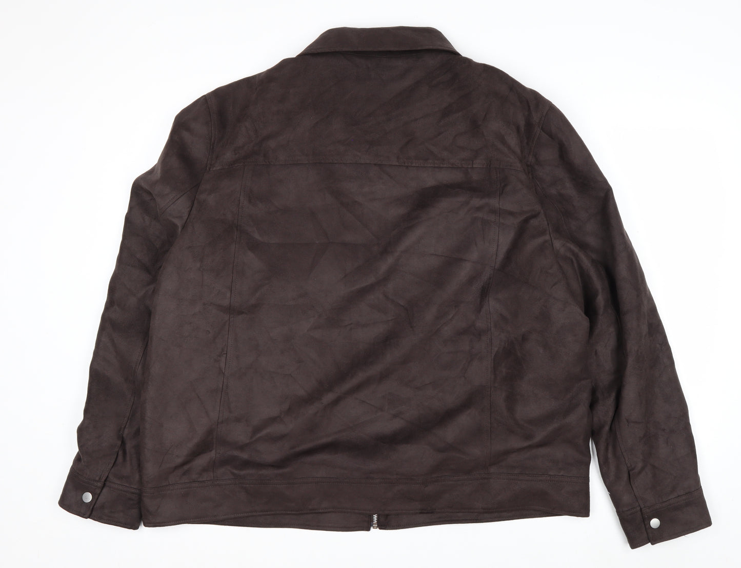 Marks and Spencer Men’s Brown Suede Bomber Jacket 2XL