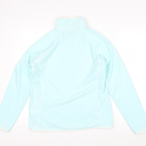 Mountain Warehouse Women Blue Size 12 Fleece Pullover 1/2 Zip Sweatshirt