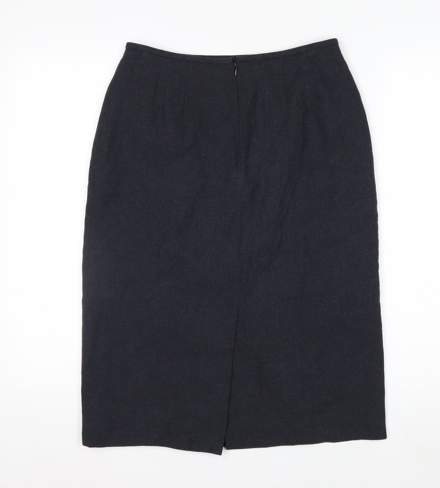 Kasper Women's Black Petite 6 Pencil Midi Skirt Lined Workwear