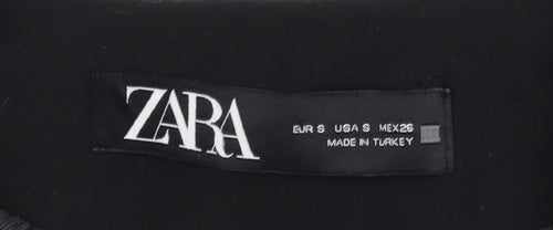 Zara Women Black Sleeveless Shift Dress Size S