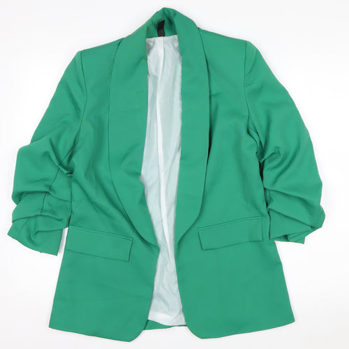 New Collection Women's Green Shawl Lapel Blazer Size S
