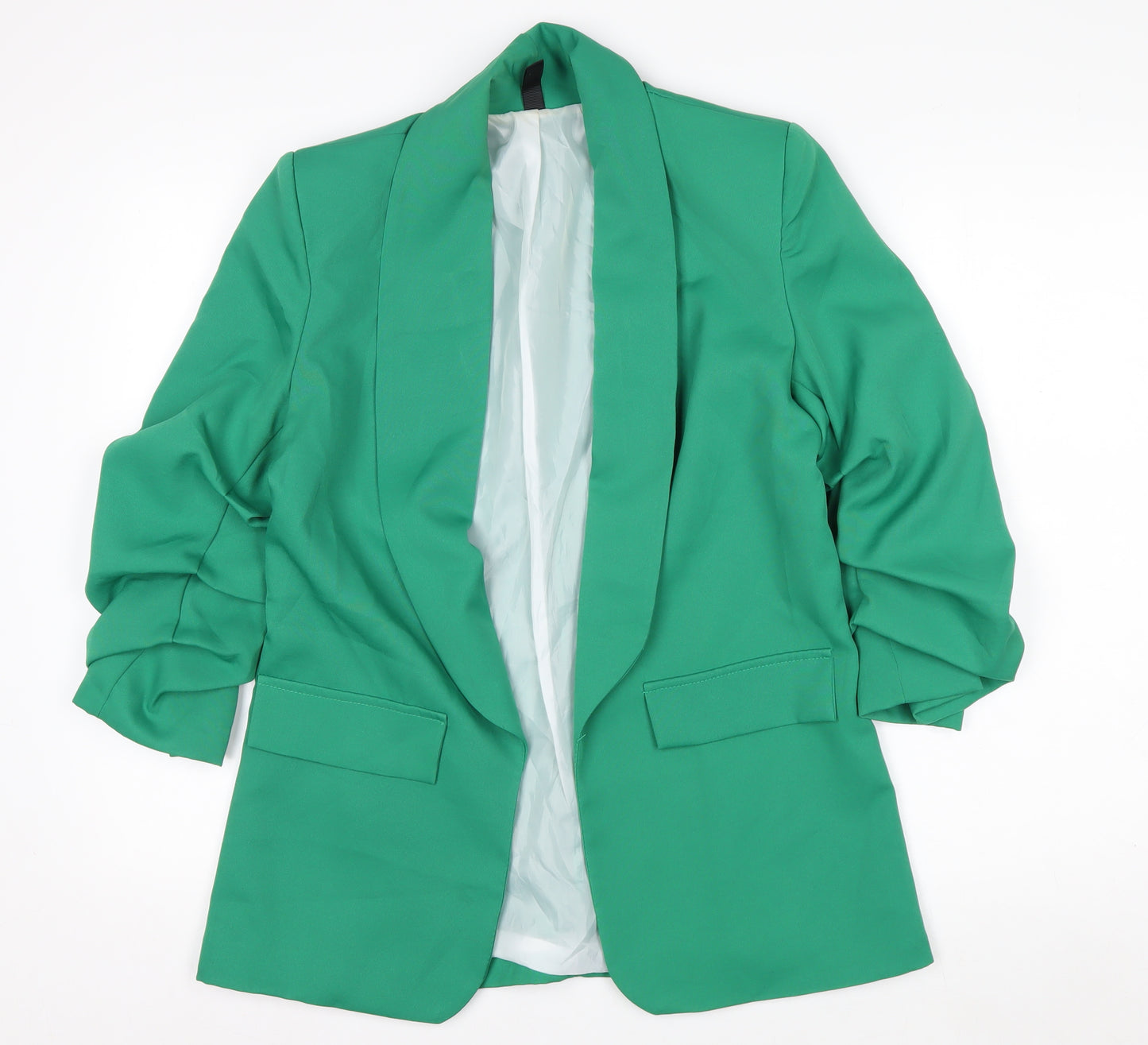 New Collection Women's Green Shawl Lapel Blazer Size S