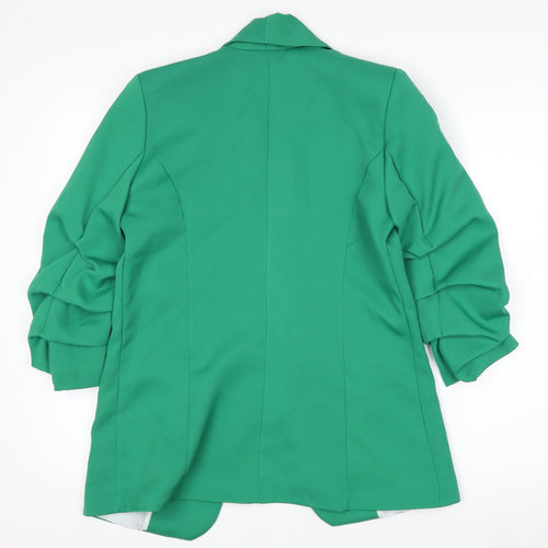 New Collection Women's Green Shawl Lapel Blazer Size S