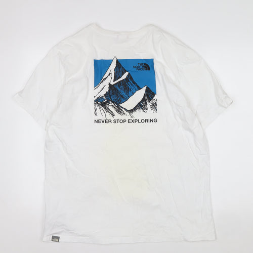 The North Face Men's White XL Graphic Outdoor Cotton T-Shirt