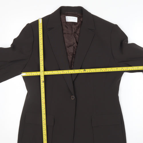 Precis Petite Women Black Size 16 Single-Breasted Suit Jacket