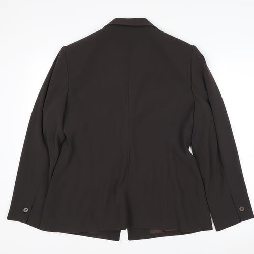 Precis Petite Women Black Size 16 Single-Breasted Suit Jacket