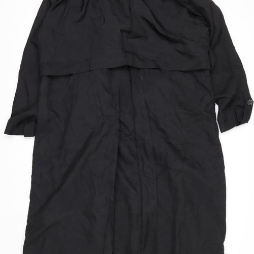 J.M. Joss Women's Black Petite 10 Long Overcoat Polyester Lined Classic Style