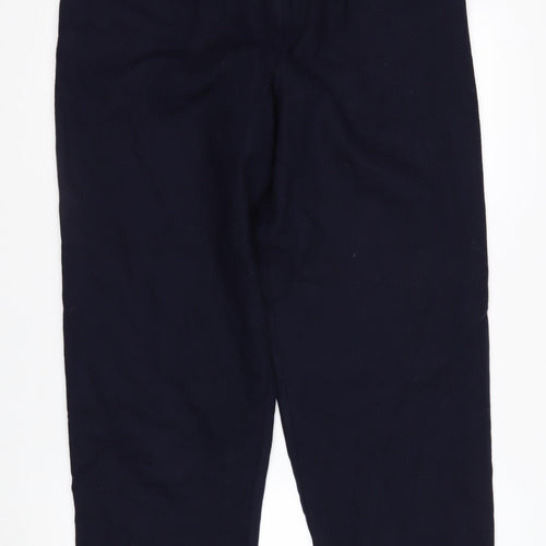 Worthington Women Navy Wool Trousers Size 14 Tall Lined Classic Workwear