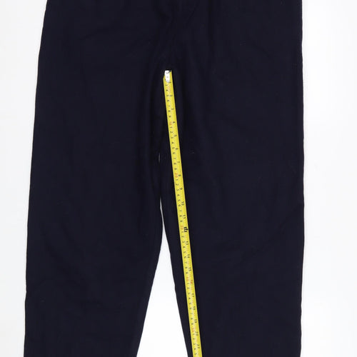 Worthington Women Navy Wool Trousers Size 14 Tall Lined Classic Workwear