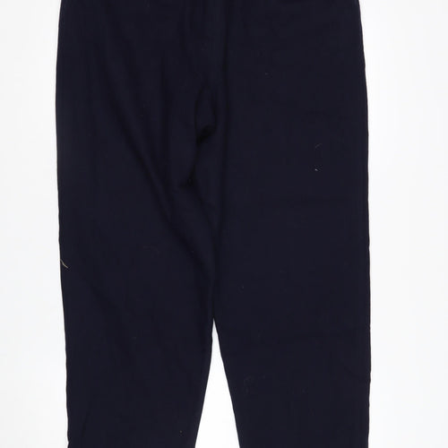 Worthington Women Navy Wool Trousers Size 14 Tall Lined Classic Workwear