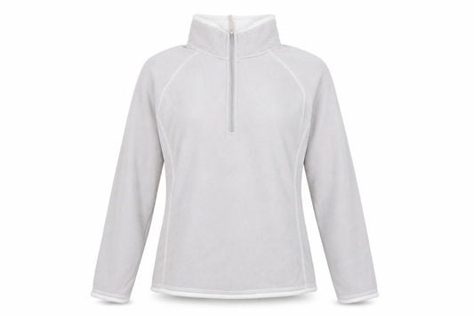 Front view of Mountain Warehouse Women Grey Fleece 1/2 Zip Pullover UK 12