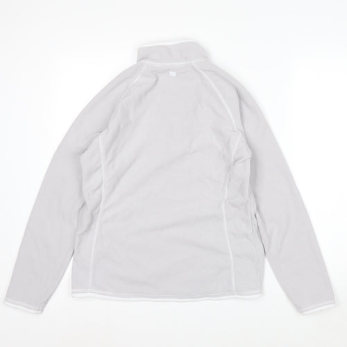Mountain Warehouse Women Grey Fleece 1/2 Zip Pullover UK 12