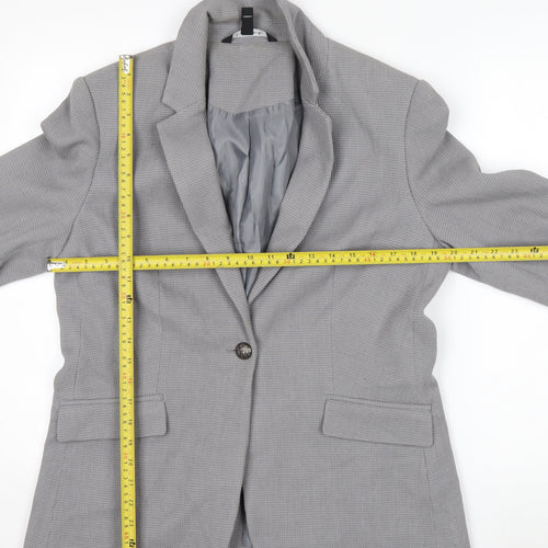 Long Tall Sally Women's Grey Size 16 Classic Tailored Blazer