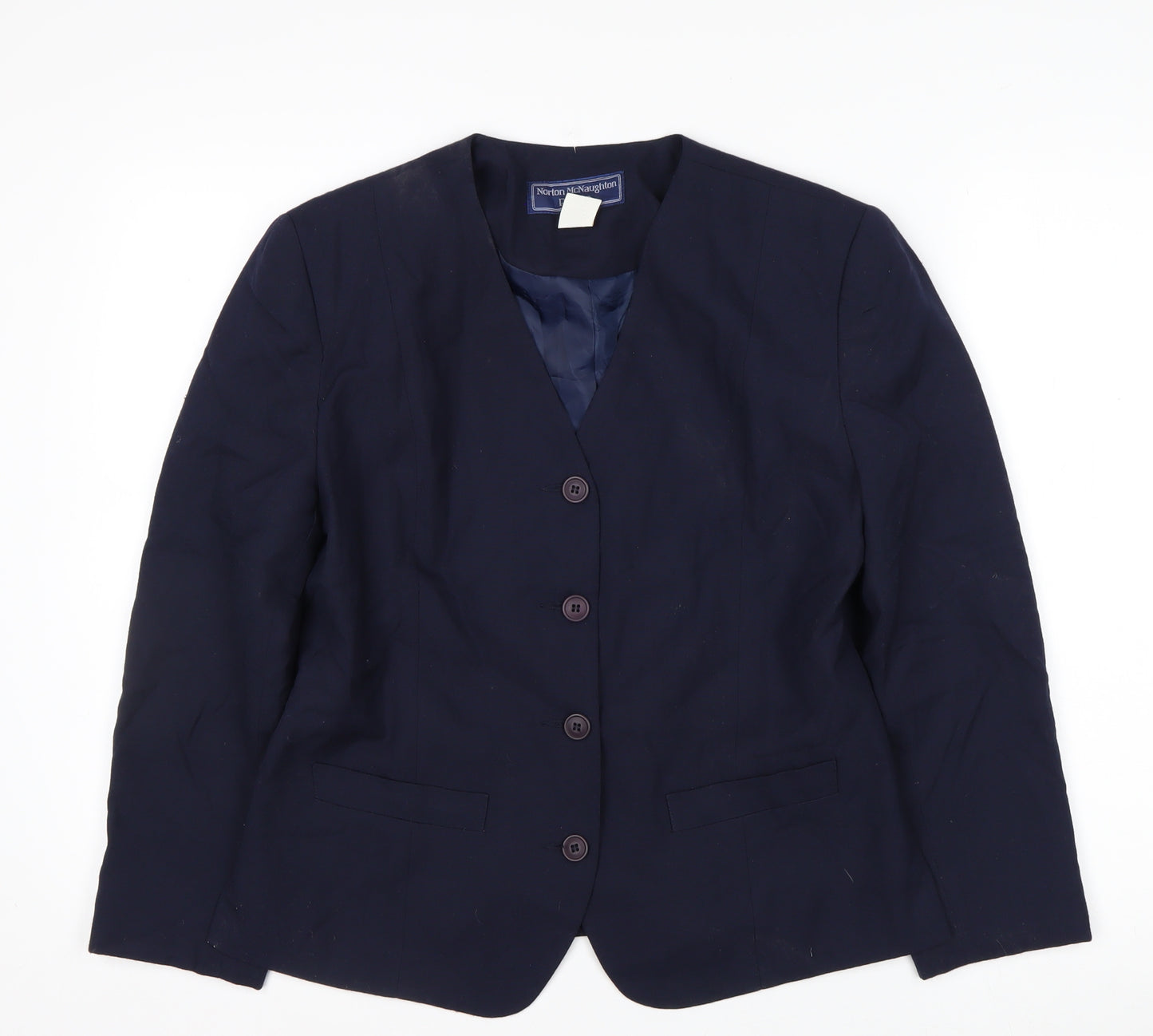 Norton McNaughton Petites Navy Women's Size 10 Blazer Jacket