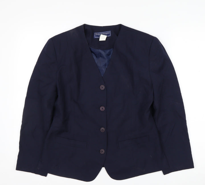 Norton McNaughton Petites Navy Women's Size 10 Blazer Jacket