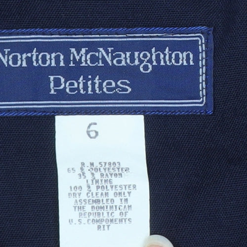 Norton McNaughton Petites Navy Women's Size 10 Blazer Jacket