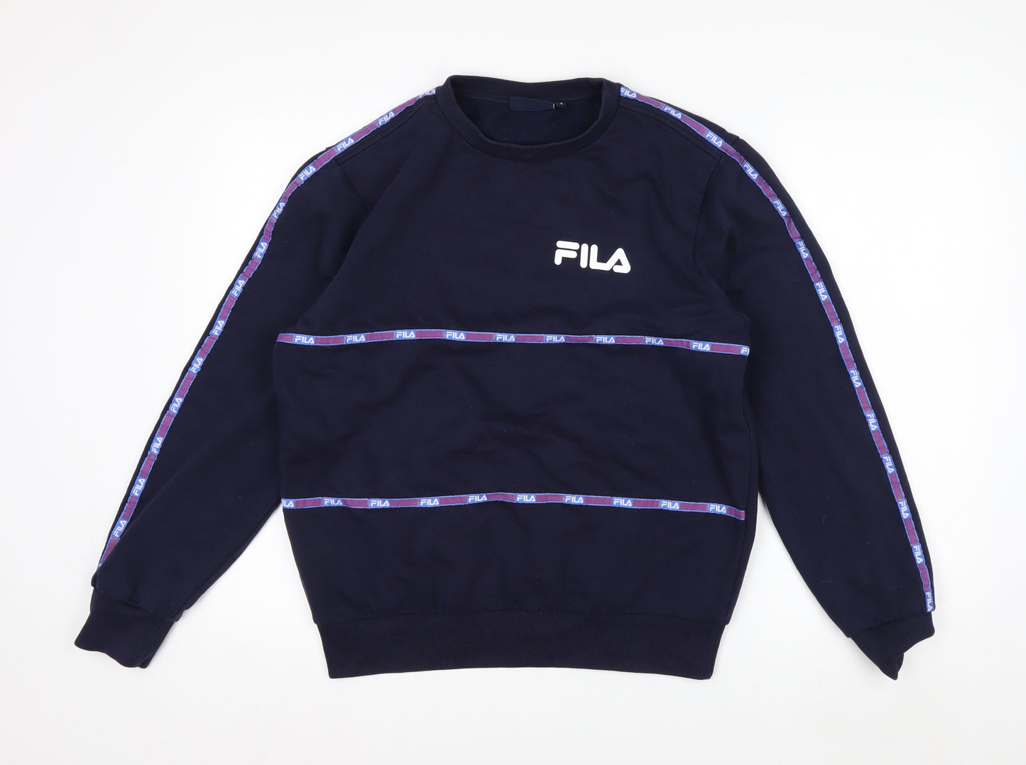 FILA Men's Blue Logo Pullover Sweatshirt Size S