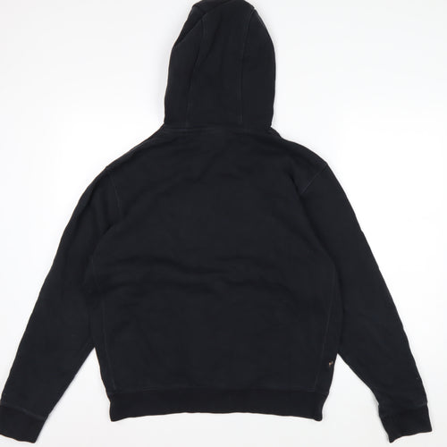 Nike Men's Black Pullover Hoodie M Logo Fleece Sweatshirt