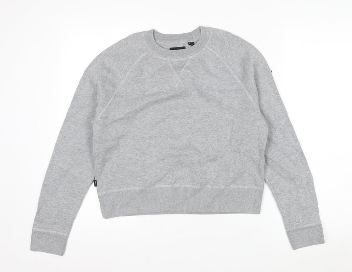 Superdry Studios Womens Grey Pullover Sweatshirt Size 8 Crew Neck