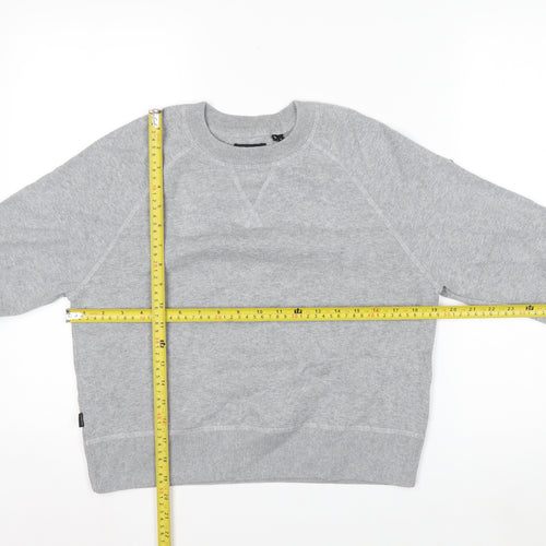 Superdry Studios Womens Grey Pullover Sweatshirt Size 8 Crew Neck