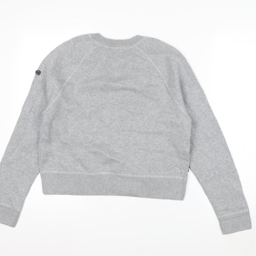 Superdry Studios Womens Grey Pullover Sweatshirt Size 8 Crew Neck