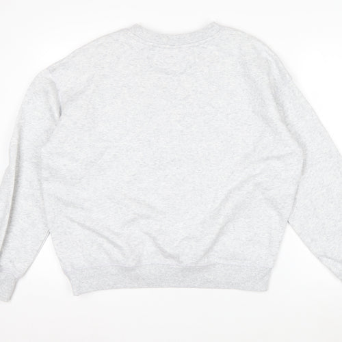 H&M Womens Grey NYC Athletics Club Sweatshirt Size S Cotton Blend