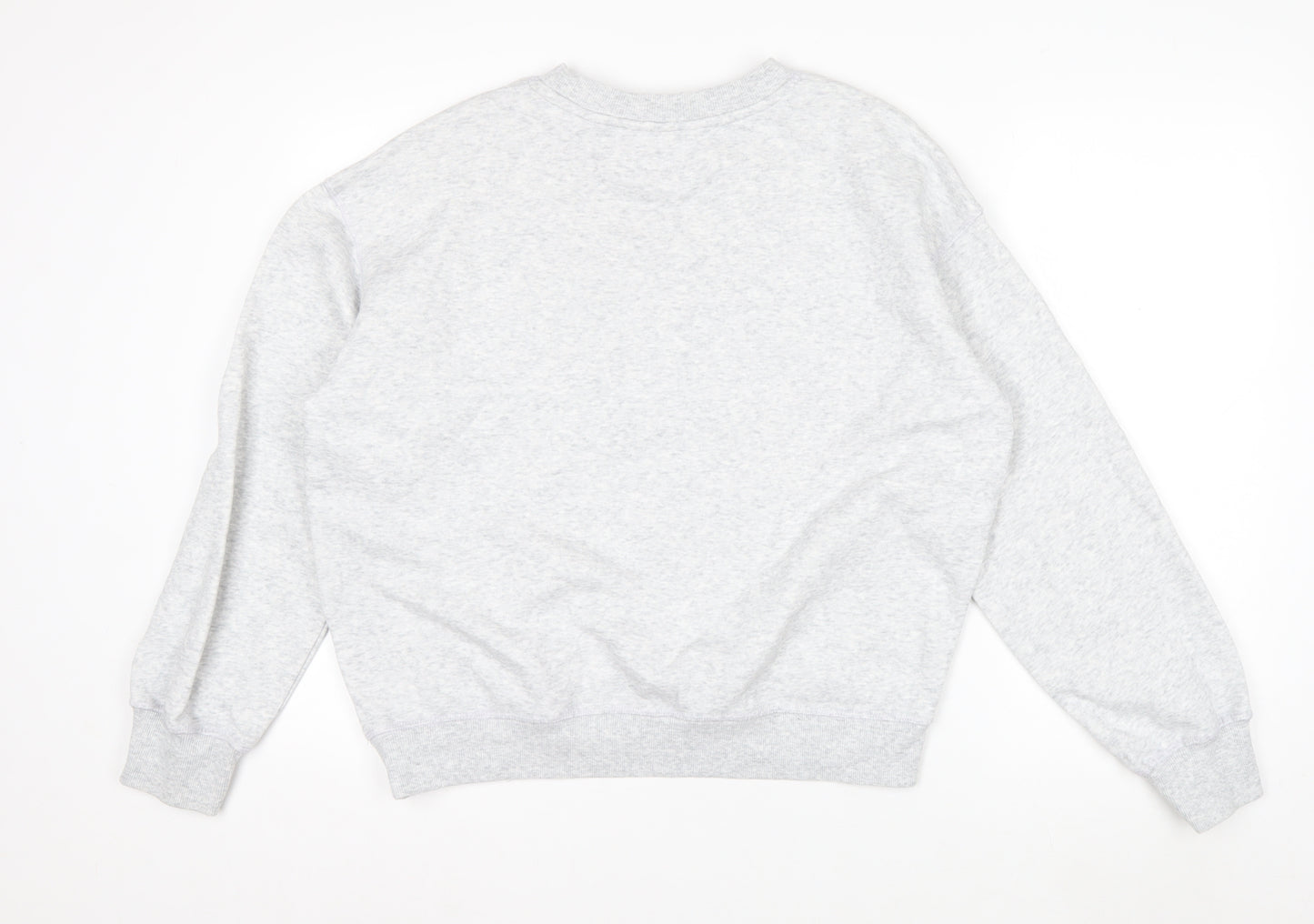 H&M Womens Grey NYC Athletics Club Sweatshirt Size S Cotton Blend
