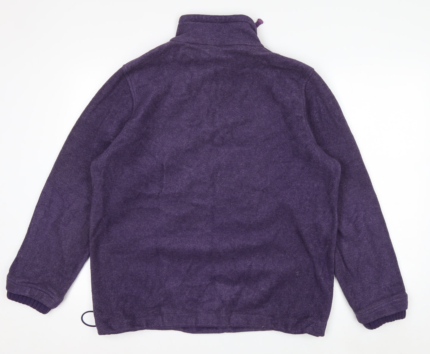 Joie de Vivre Women's Purple Fleece 1/4 Zip Pullover Sweatshirt Size L