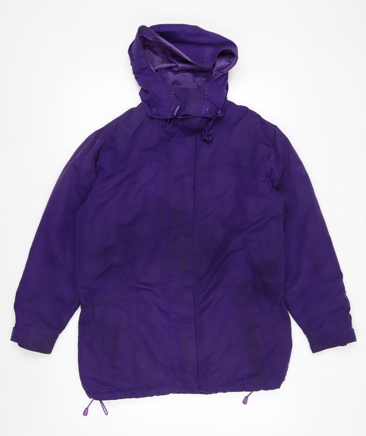 Arctic Storm Womens Purple Hooded Anorak Jacket Size 12