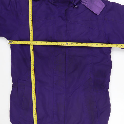 Arctic Storm Womens Purple Hooded Anorak Jacket Size 12