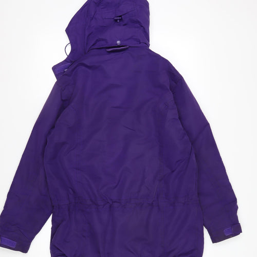 Arctic Storm Womens Purple Hooded Anorak Jacket Size 12