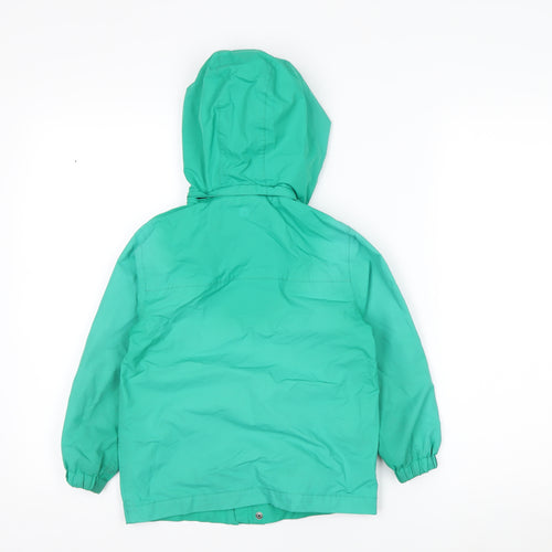 Mountain Warehouse Boys Green 3-4 Years Waterproof Hooded Rain Coat