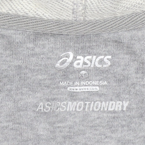 ASICS Women's Grey Full Zip Hoodie Vest XS Lightweight Activewear