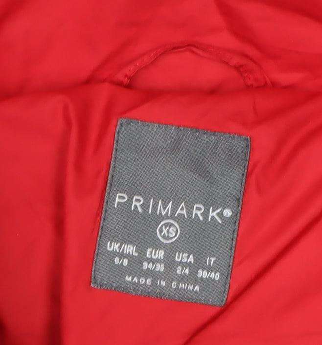 Primark Womens Multicoloured XS Cropped Puffer Jacket