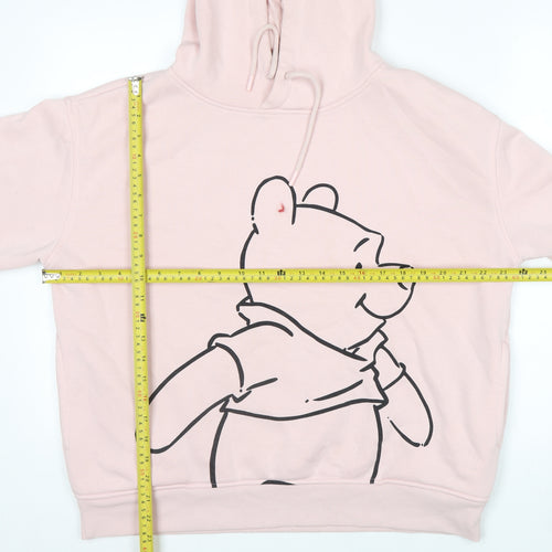 Disney Women Pink Winnie the Pooh Pullover Hoodie Size M 12/14