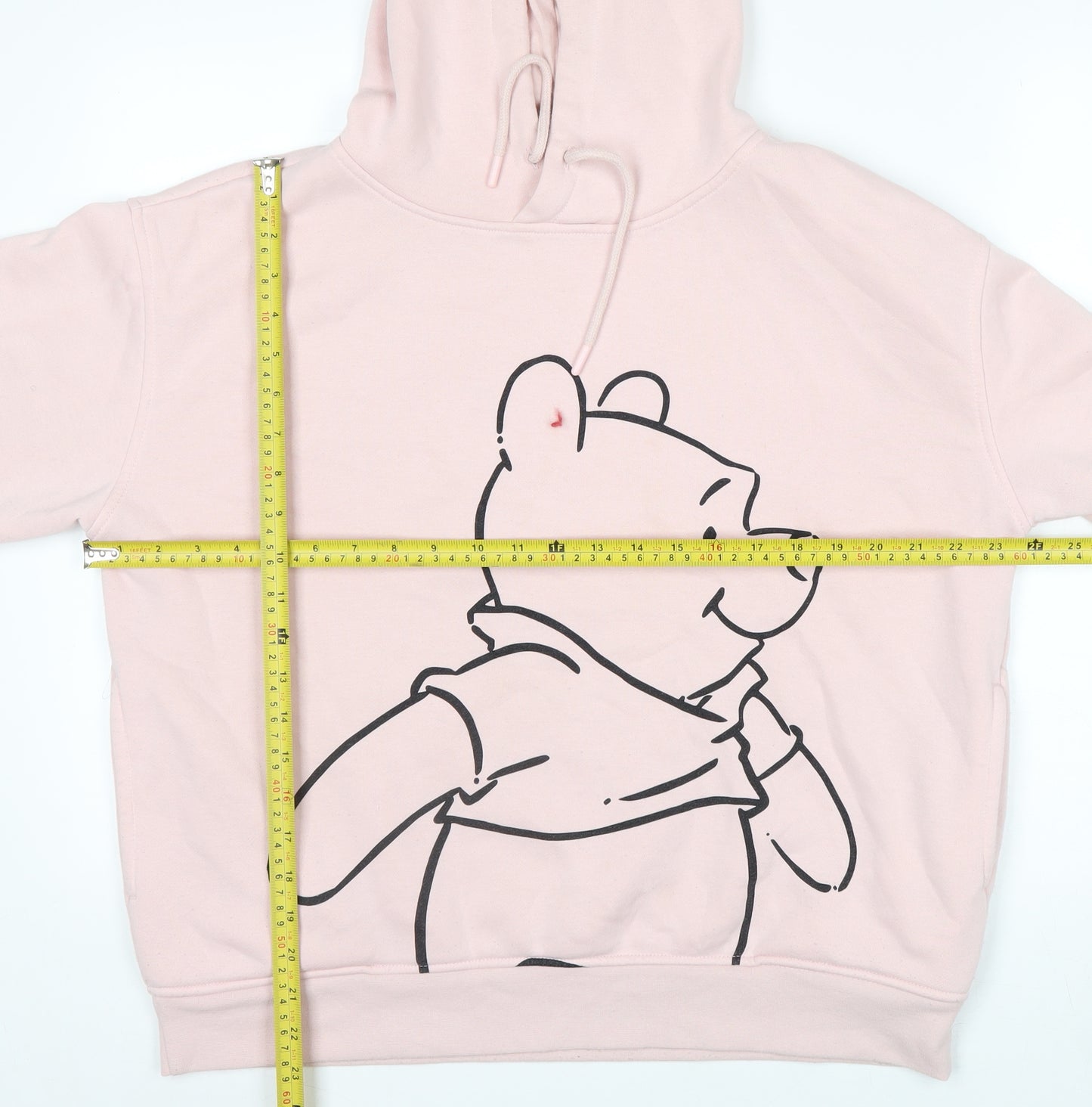 Disney Women Pink Winnie the Pooh Pullover Hoodie Size M 12/14